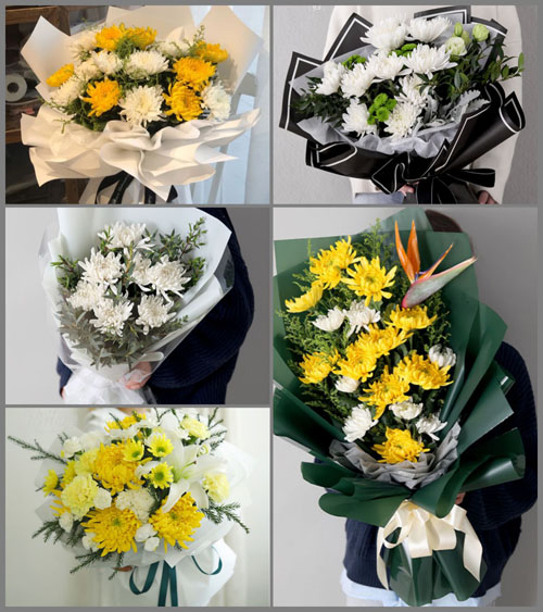江苏扬州广陵区曲江街道白事花束代送